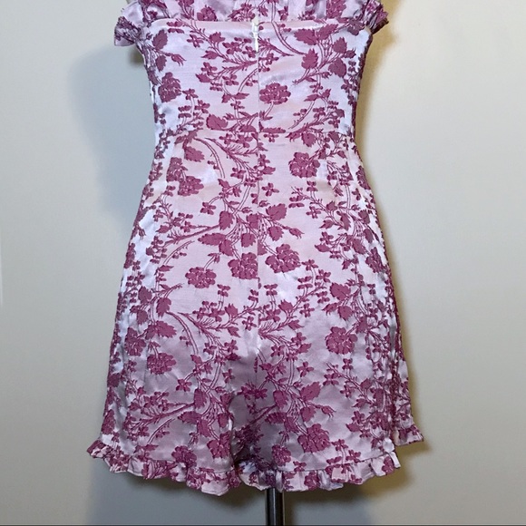 Revolve Likely Jacquard Floral Ruffle Romper - Picture 11 of 14